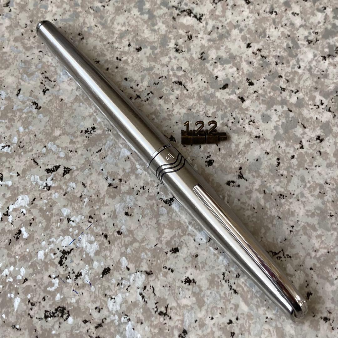 #122 オーバーホール済み 万年筆 プラチナ PLATINUM 18k WG