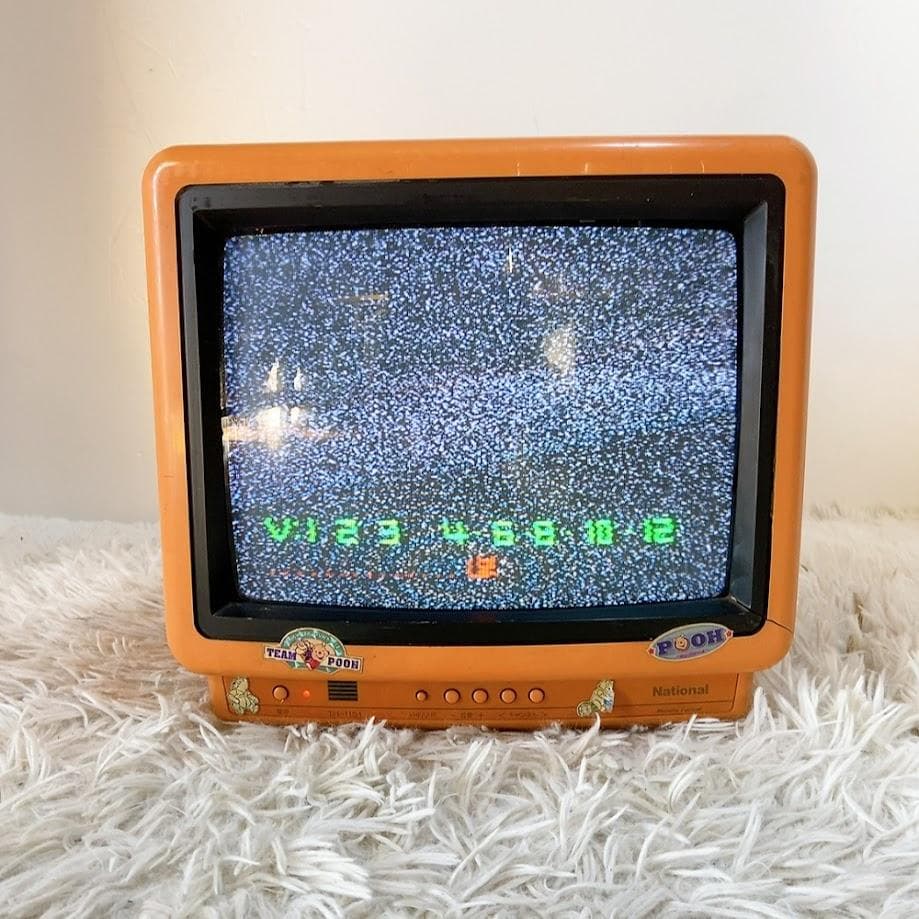 National TH-11S1 ブラウン管テレビ 昭和レトロ リモコン付き