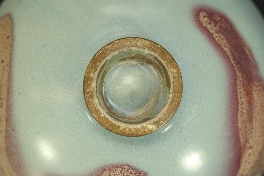 茶道具 唐物 斑紫釉 鈞窯 茶碗(A583)