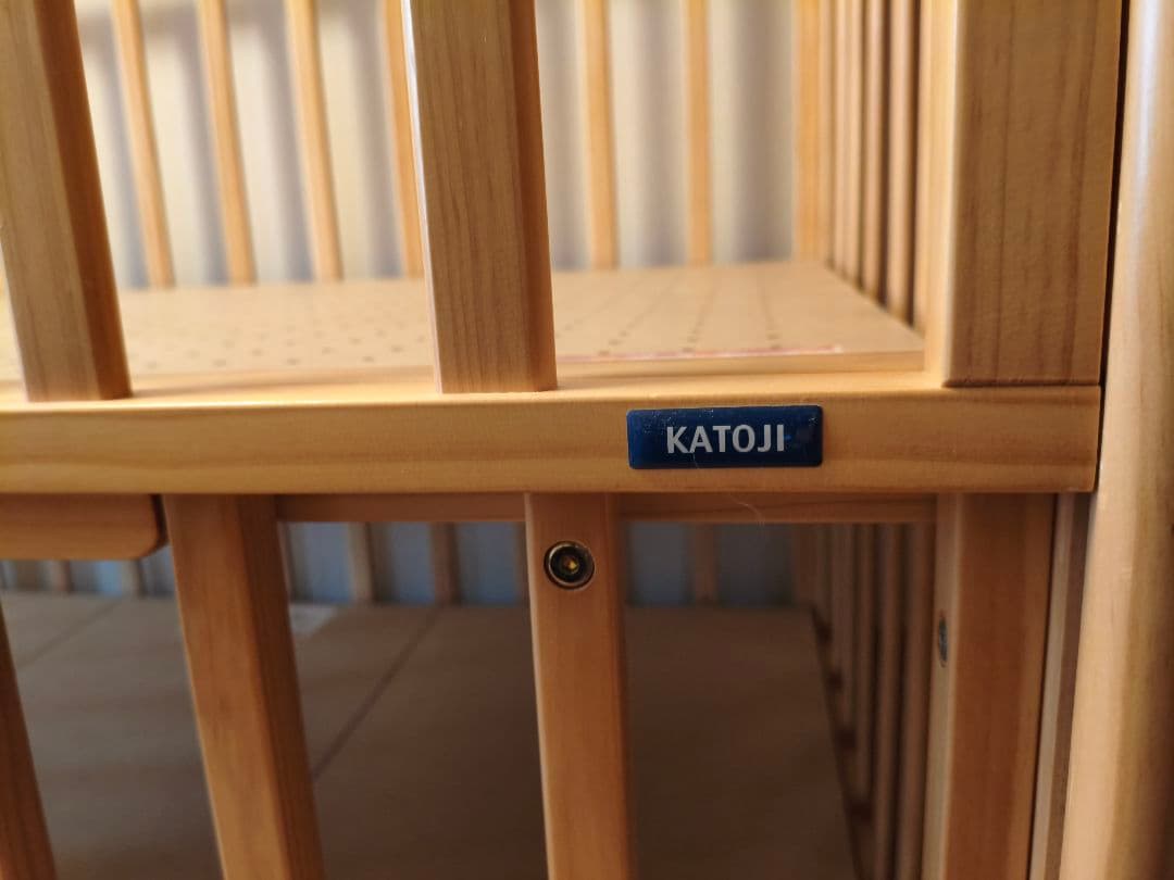 【直接引き取り】KATOJI　ベビーベッドチャーミー　ナチュラル