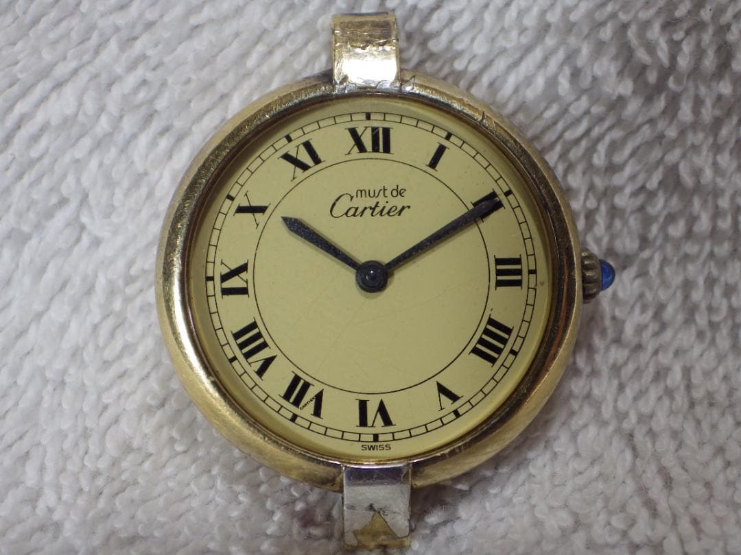 Cartier Cal.81女性用ジャンク時計・電池交換済み・OH必要・修理必要