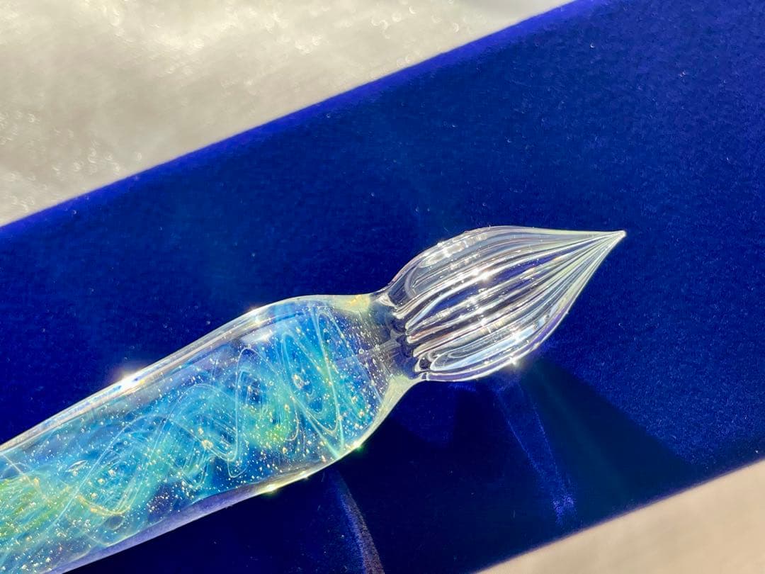 きゃろくろガラス工房・星空ガラスペン