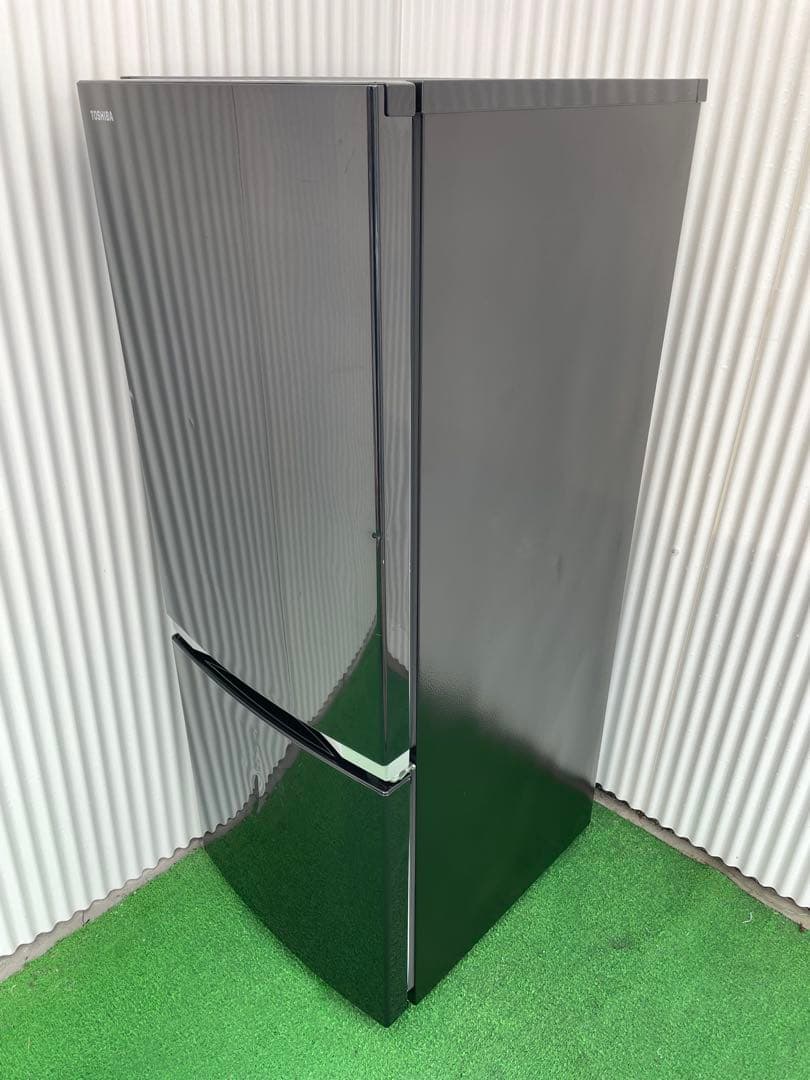 936 東芝 BSシリーズ メタリックおしゃれブラック 2ドア冷蔵庫 一人暮らし