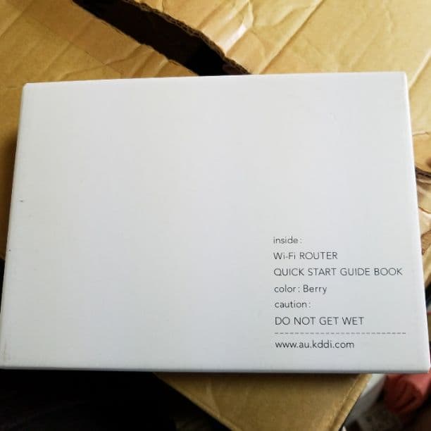 AU　Speed Wi-Fi NEXT W01