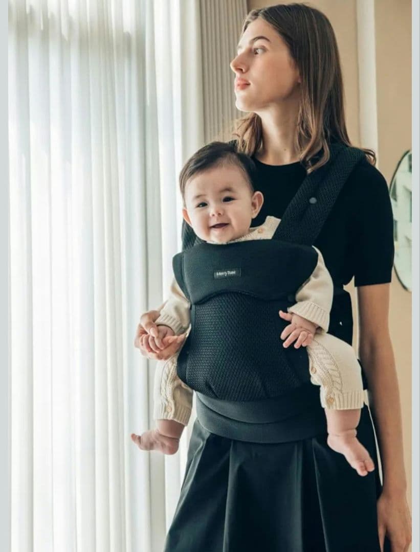 MerryTune ダブルケアベビーキャリア ブラック