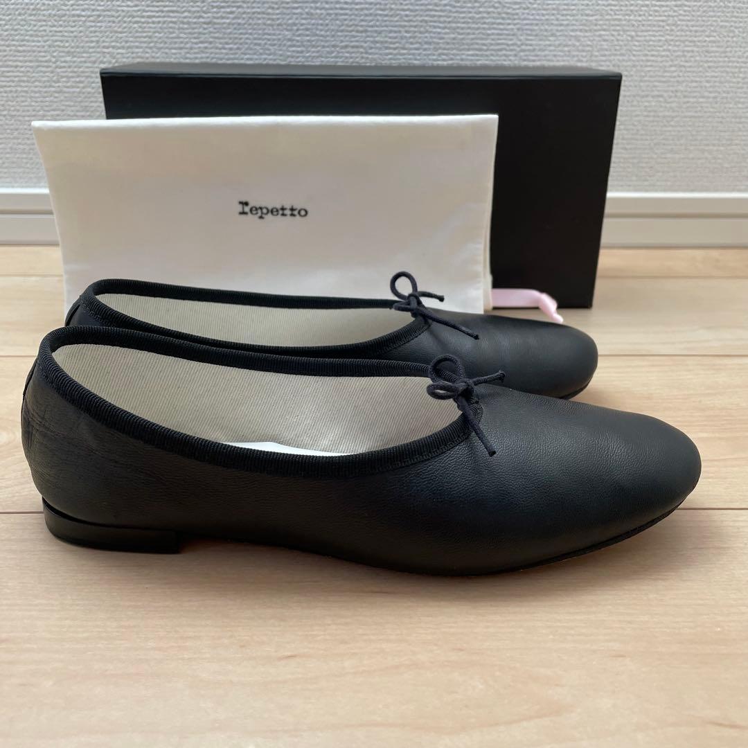 【別注】レペット repetto マノン 37 黒 ブラック バレエシューズ