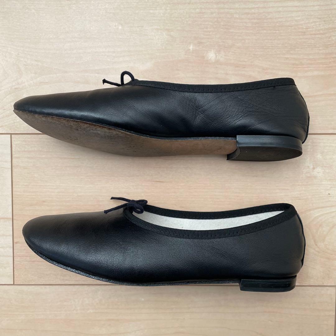 【別注】レペット repetto マノン 37 黒 ブラック バレエシューズ