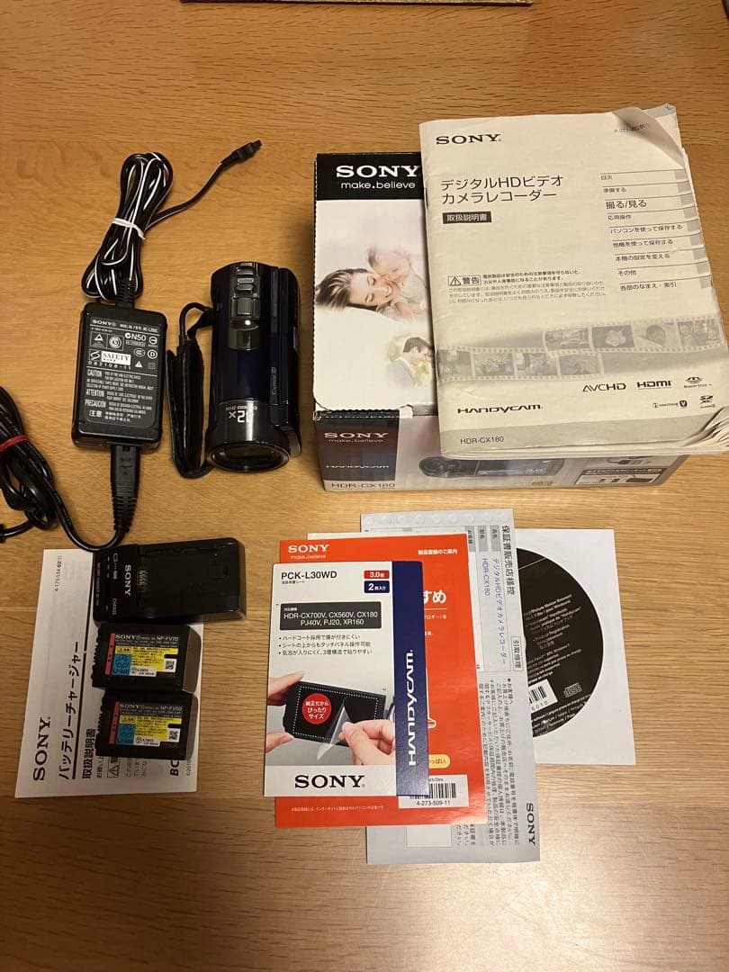 SONY Handycam HDR-CX180 ブルー　ソニー
