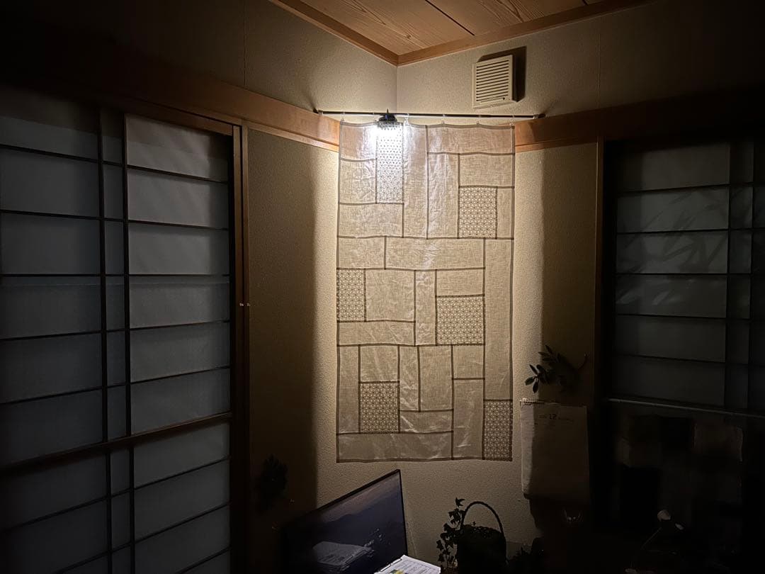 「ベルギーリネンと花刺繍」ポジャギ