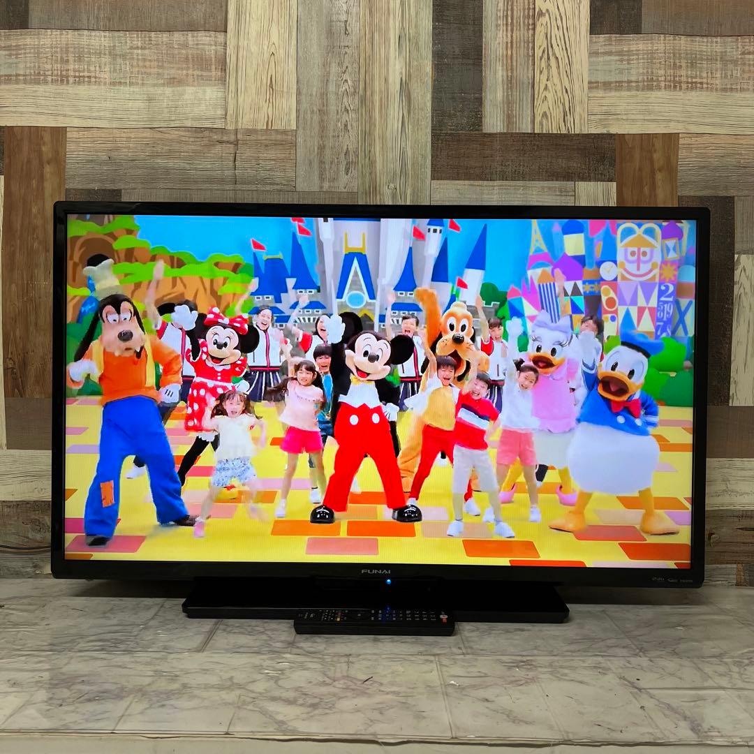 即日受渡❣️全国送料込 フナイ40型地デジBSCSテレビ Wチューナー裏番組録画可