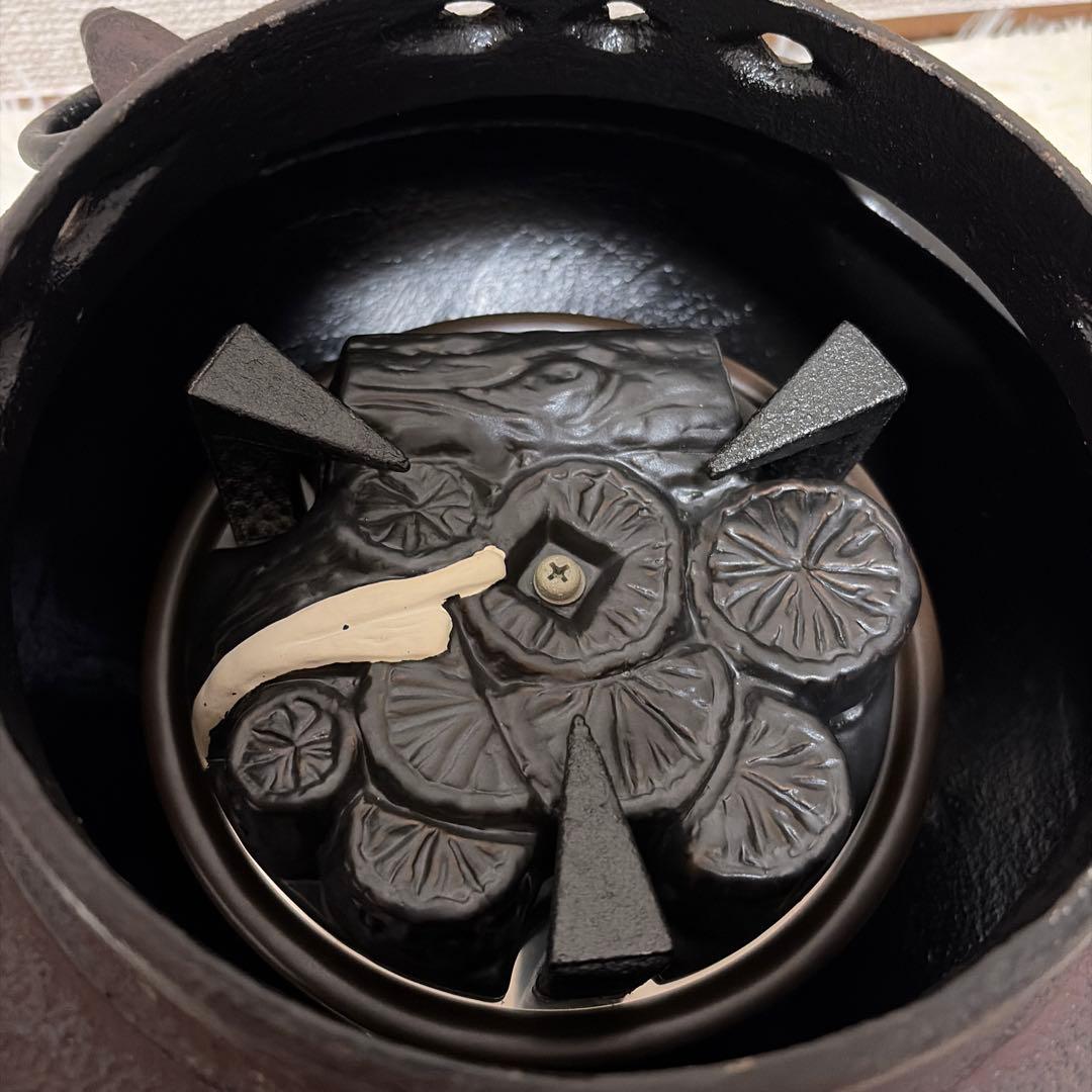 動作品 ヤマキ電器 茶道具 セット 炭型電熱器 黒紅鉢風炉 茶道 茶器