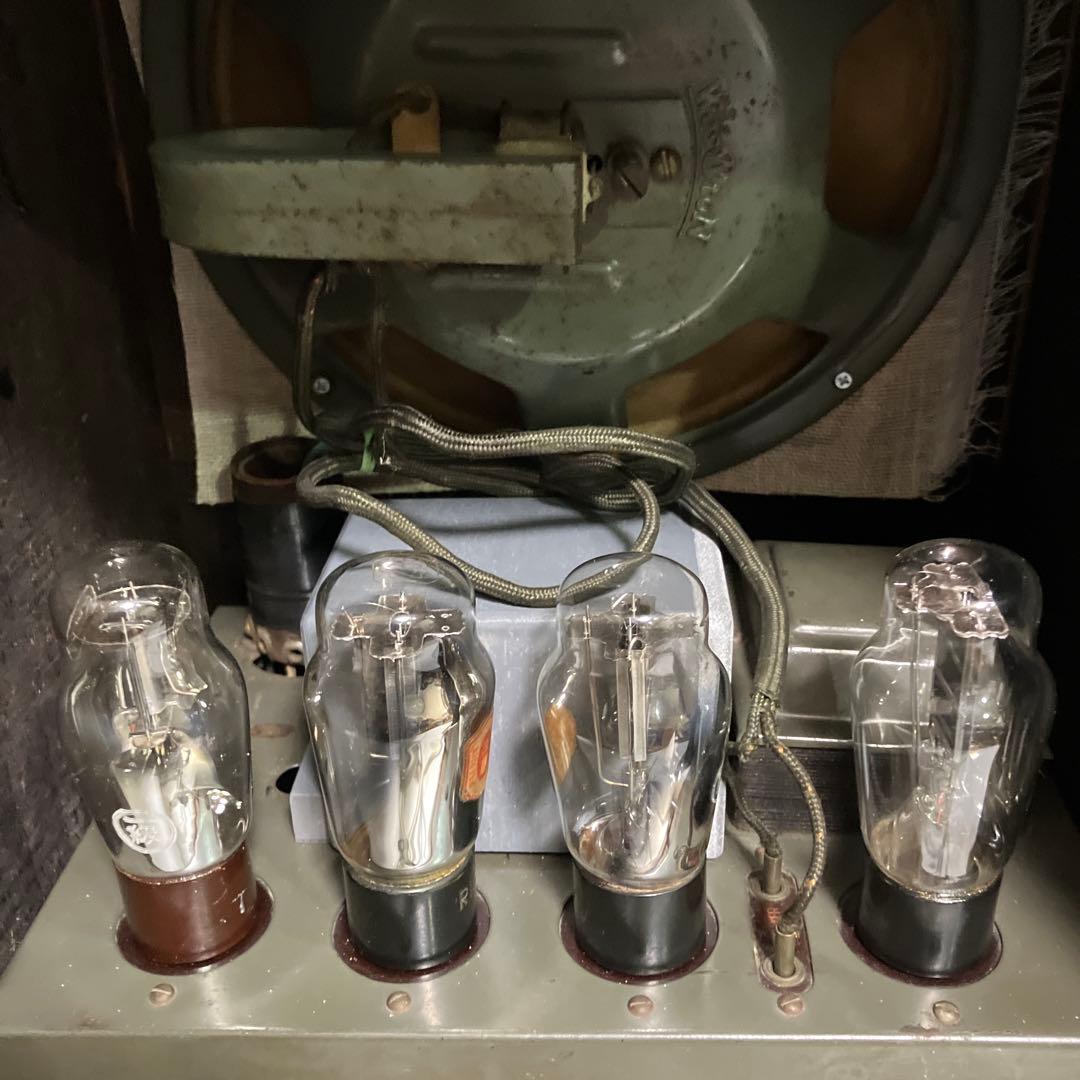 真空管ラジオ　4球ST管式　完動品 　　不良部品、古い部品交換済み