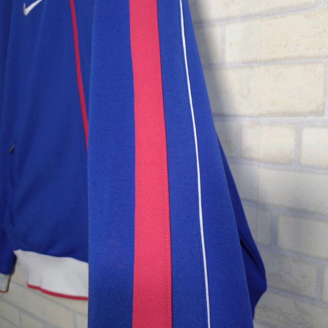 ナイキ★クロアチア代表 刺繍ロゴ エンブレムワッペン アンセムジャケット 青 L