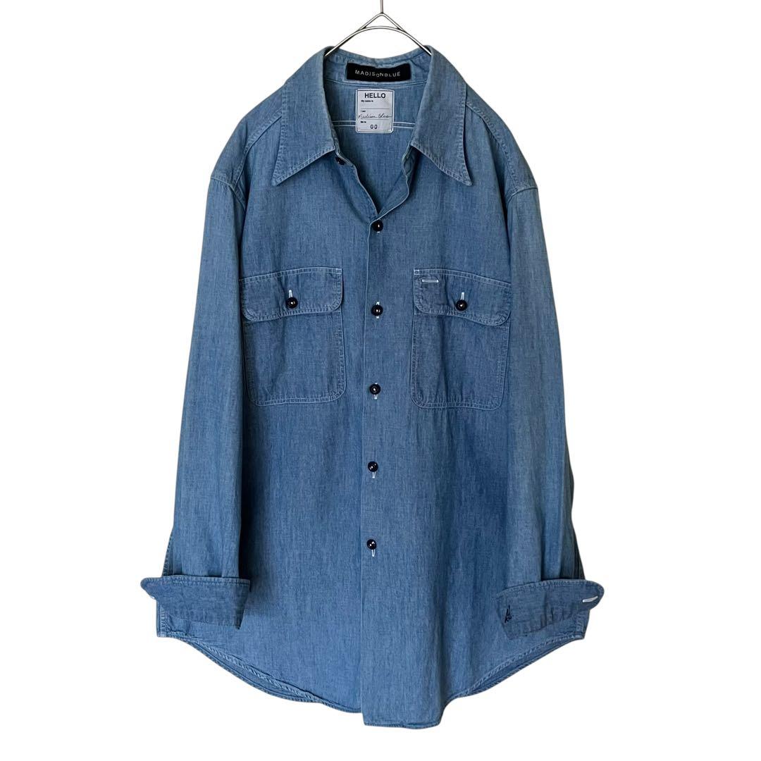 極美品 マディソンブルー 00 ハンプトン シャンブレー シャツ オーバーサイズ
