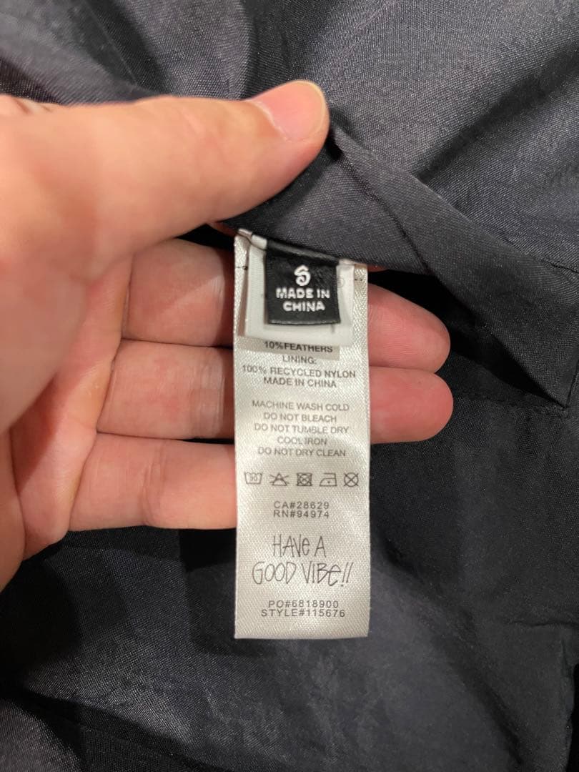 トップス STUSSY REVERSIBLE DOWN WORKGEAR VEST