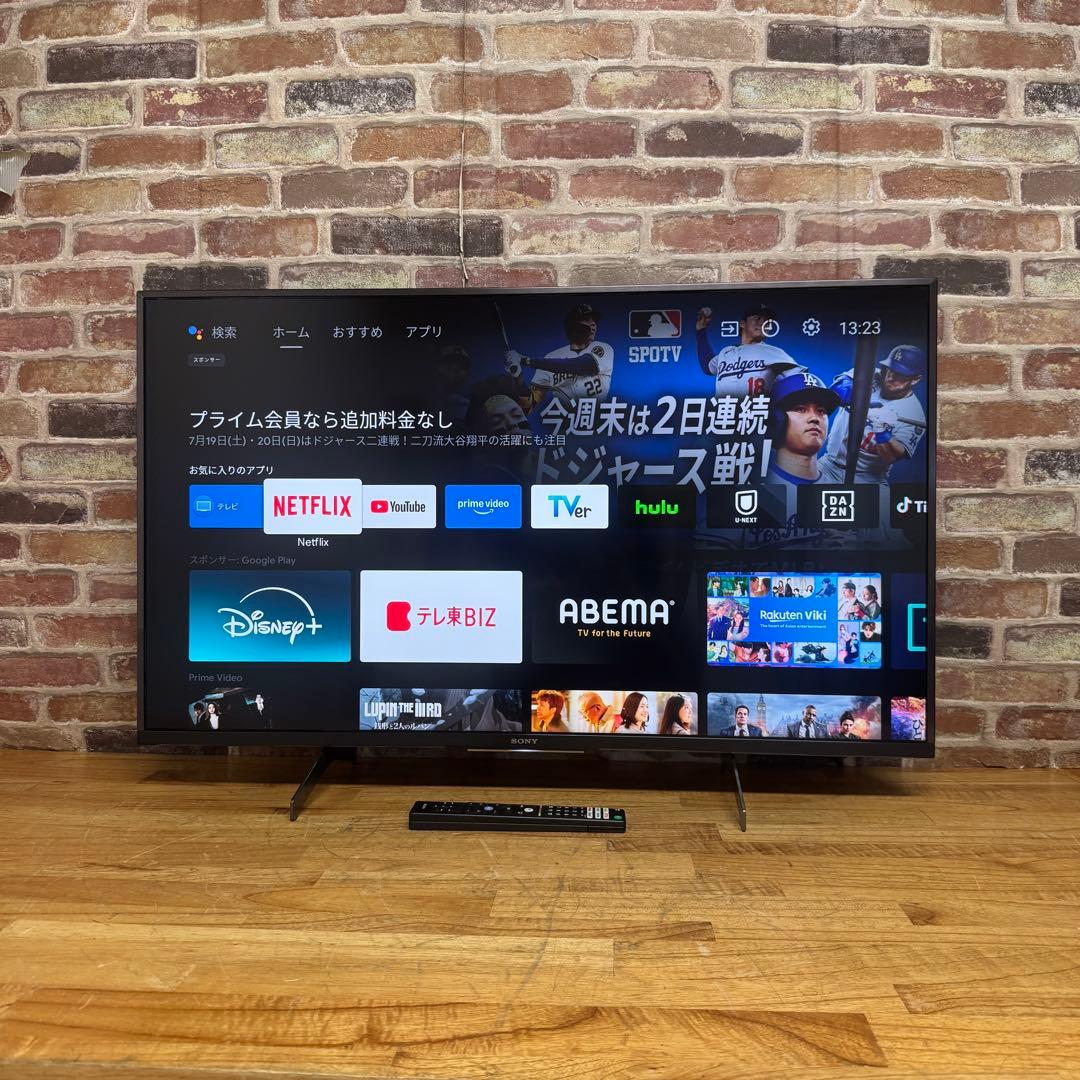 SONY 43V型 4K 液晶テレビ BRAVIA KJ-43X8500H