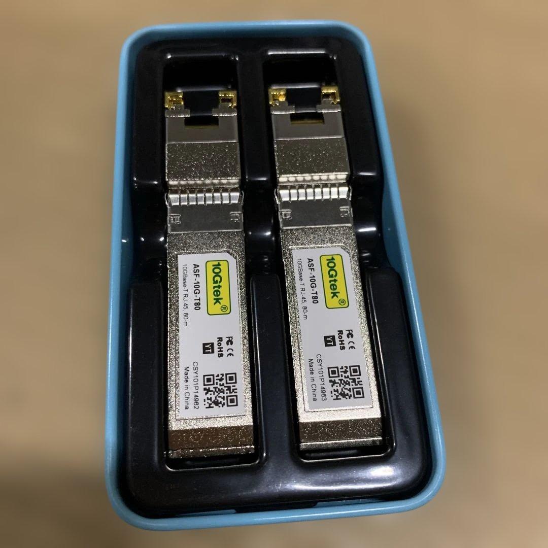 新品　10Gtek 10GBase-T SFP+モジュール　RJ-45 2個入り