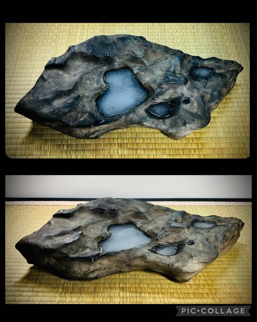 筑前山口川石の溜まり石 重量:9.48kg