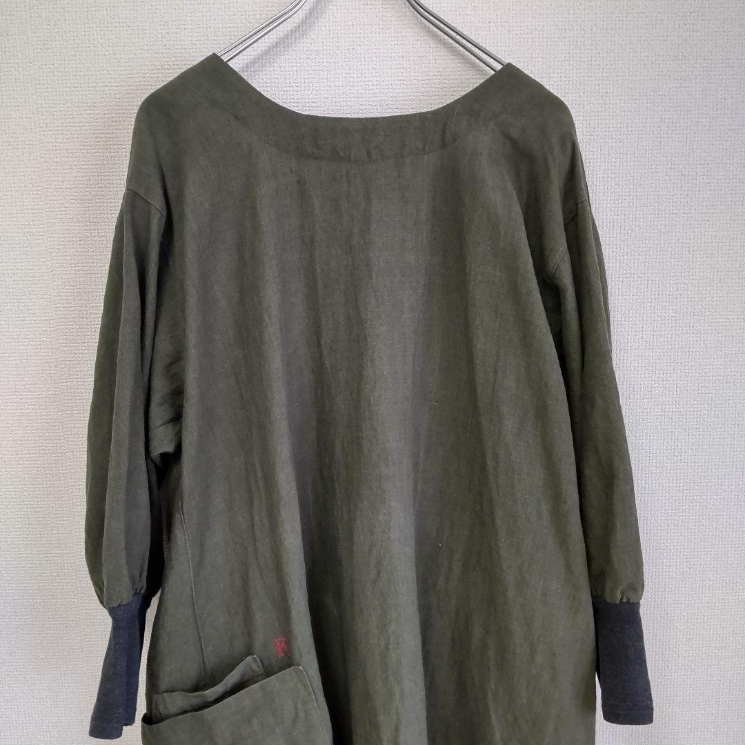 kapoc 1st.　カポック　割烹着　リネン100% 日本製