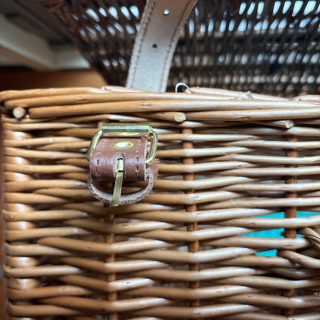 42cm 中型　ウイッカー・バスケット　新品　フォートナム&メイソン　バスケット