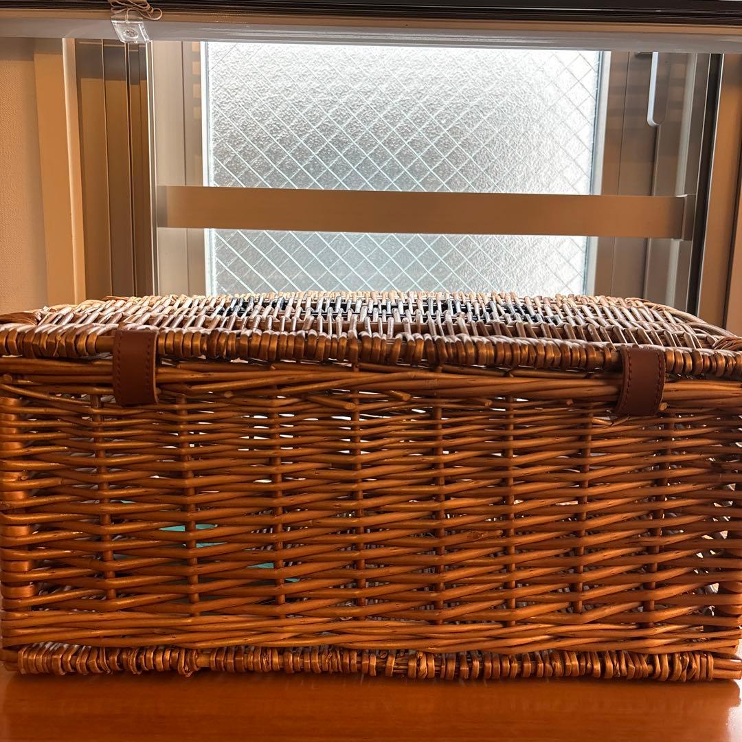 42cm 中型　ウイッカー・バスケット　新品　フォートナム&メイソン　バスケット