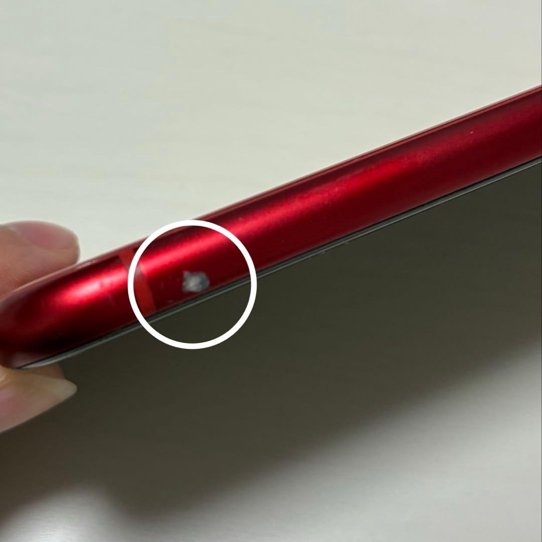 ジャンク扱い iPhone XR（64GB／赤色）