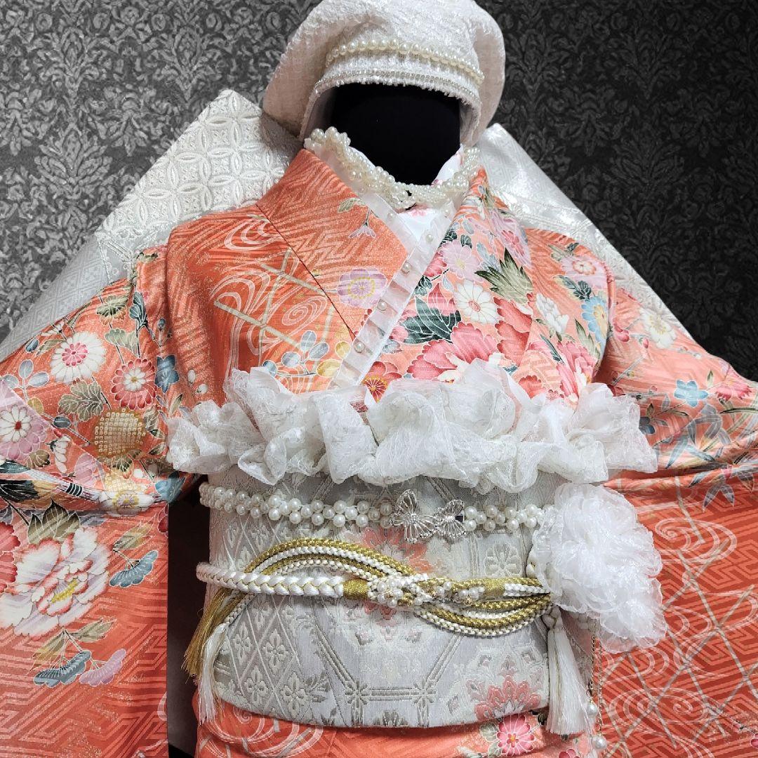 振袖フルセット(11点)・成人式・くすみ・高級百貨店御誂・金彩加工