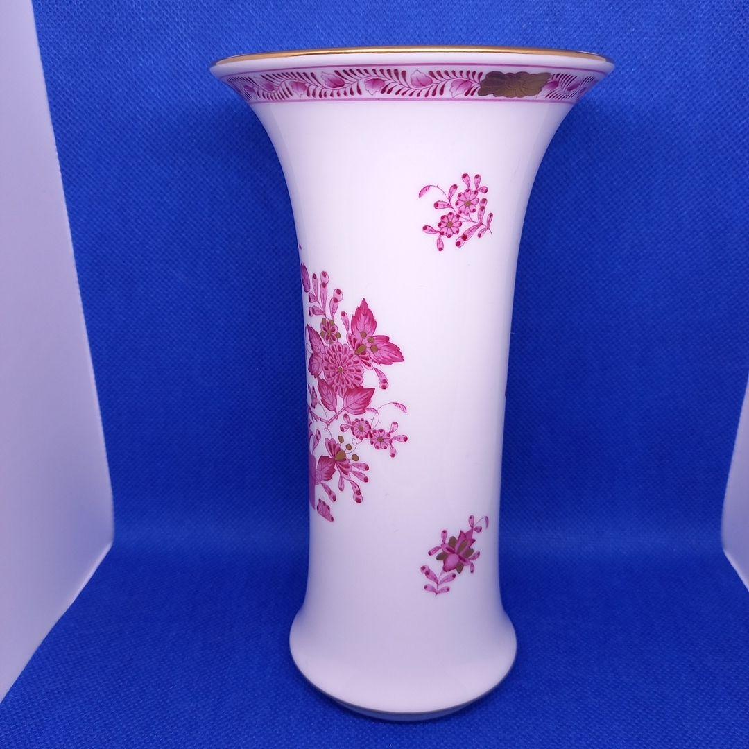 ヘレンド　花瓶「インドの華　ピンク」