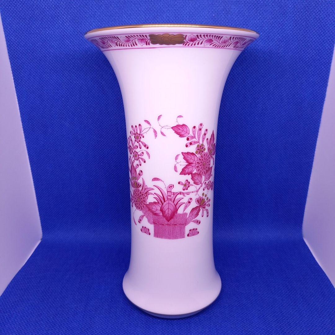 ヘレンド　花瓶「インドの華　ピンク」