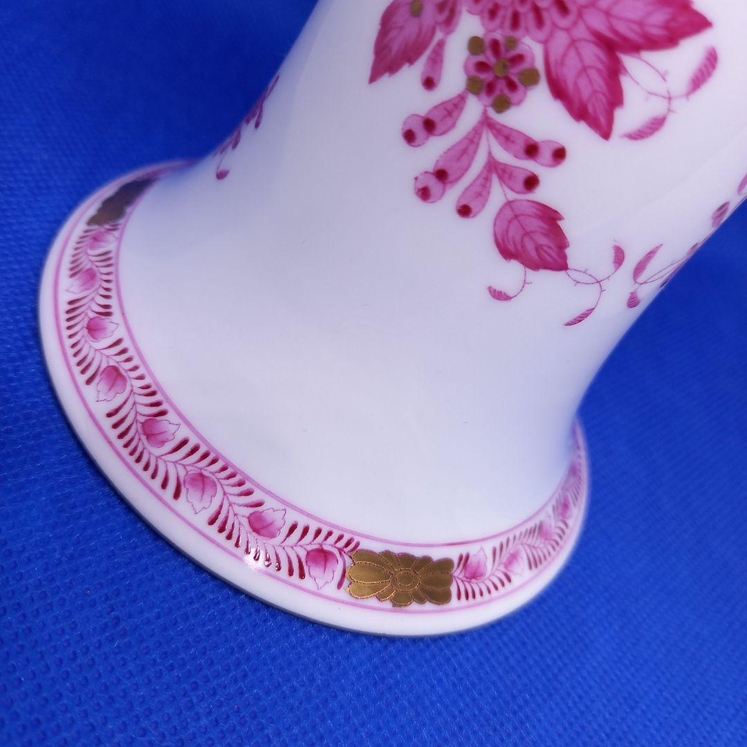 ヘレンド　花瓶「インドの華　ピンク」