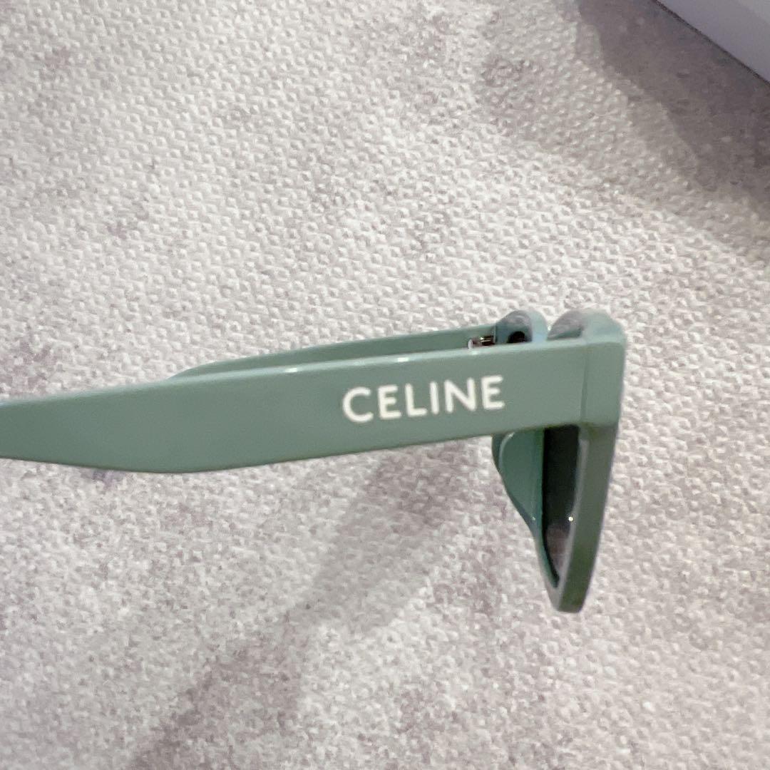 タイムセール！！【新品未使用】CELINE サングラス　アセテート グリーン