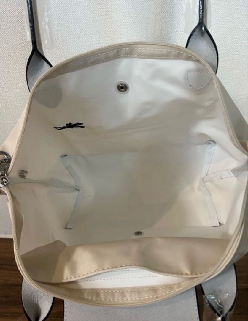 ロンシャン ハンドバッグ ピンクホワイト Lサイズ レディース トートバッグ