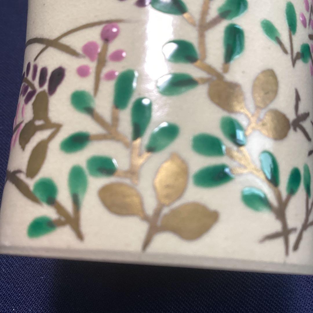 光　　京焼秋草筒向付10客　　新品未使用