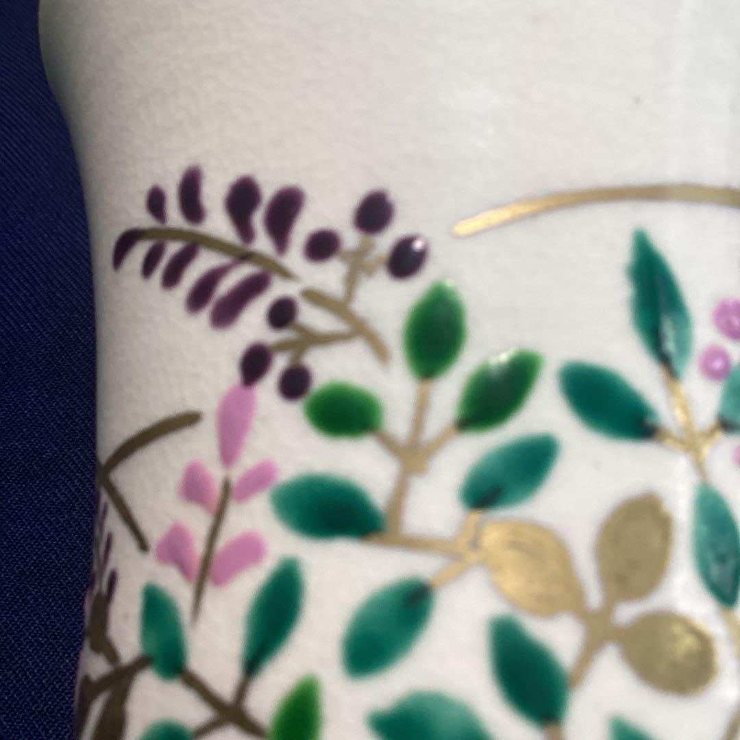 光　　京焼秋草筒向付10客　　新品未使用