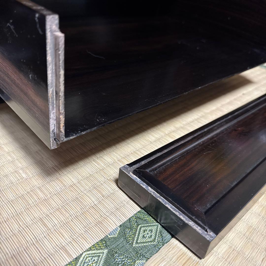 茶箪笥 ダークブラウン 破損あり