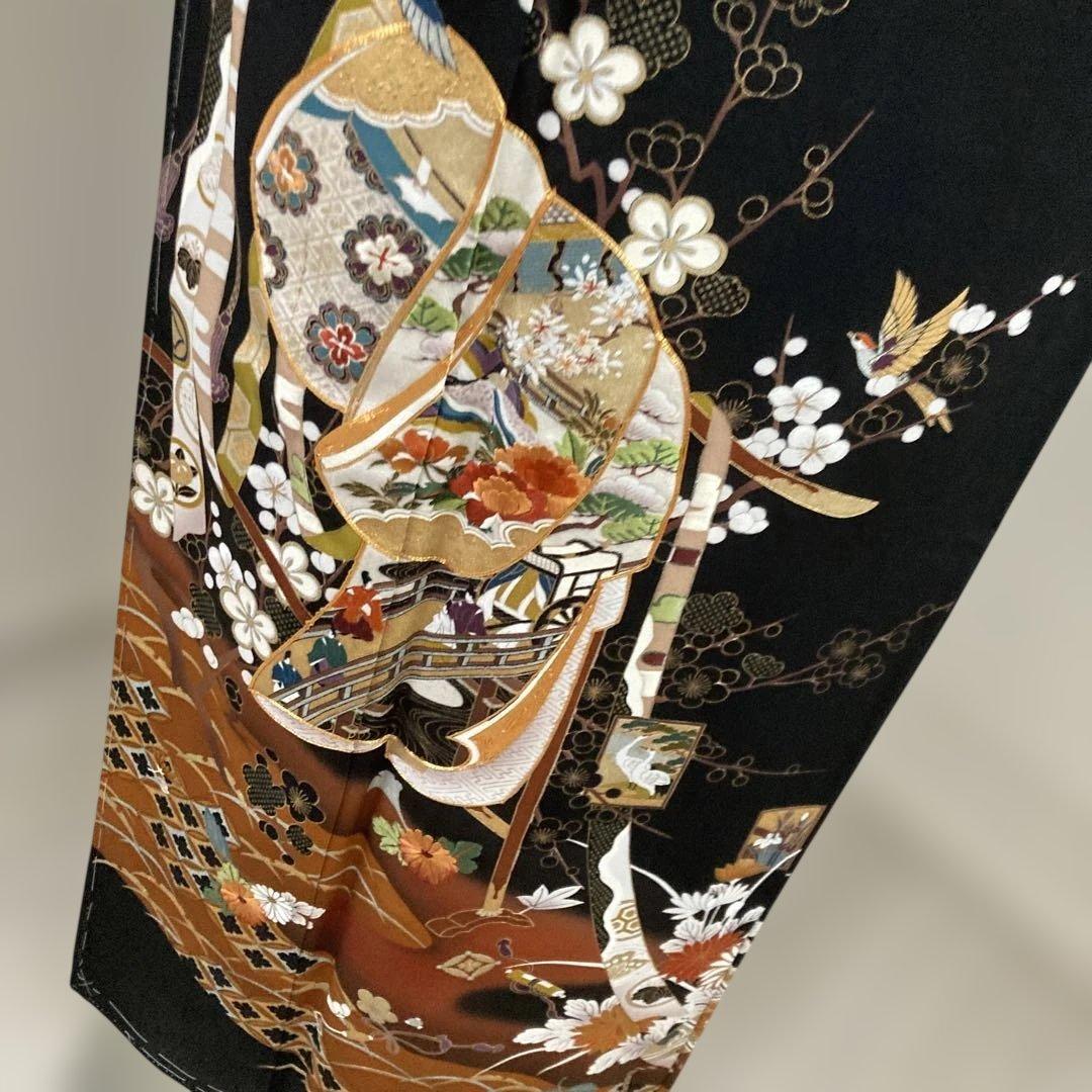 新品　豪華黒留袖フルセットお探しの方に　刺繍　駒刺繍　金銀彩　比翼仕立て