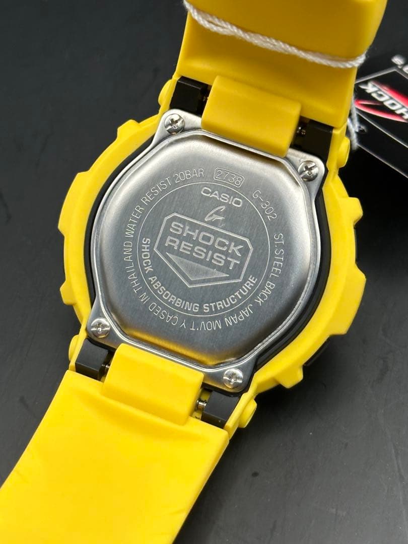 CASIO G-302-9AJF 黄反転液晶 クレイジーイエロー　新品
