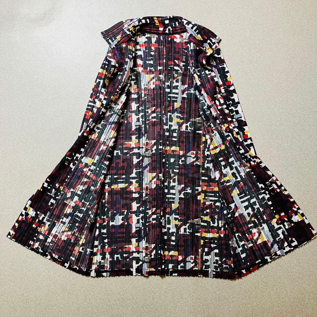 【美品✨Lサイズ】プリーツプリーズ ロングシャツ イッセイミヤケ