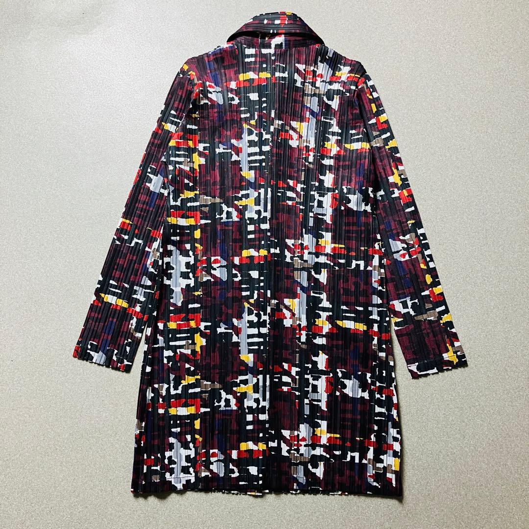 【美品✨Lサイズ】プリーツプリーズ ロングシャツ イッセイミヤケ