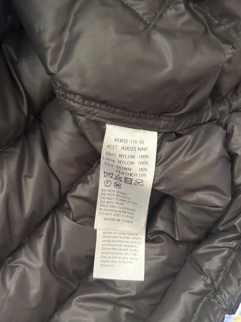 DANTON インナーダウン　ジャケット ネイビー　Lサイズ