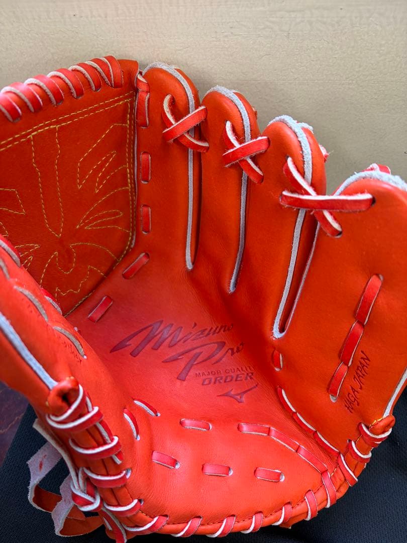 ミズプロ　オレンジ 硬式グローブ