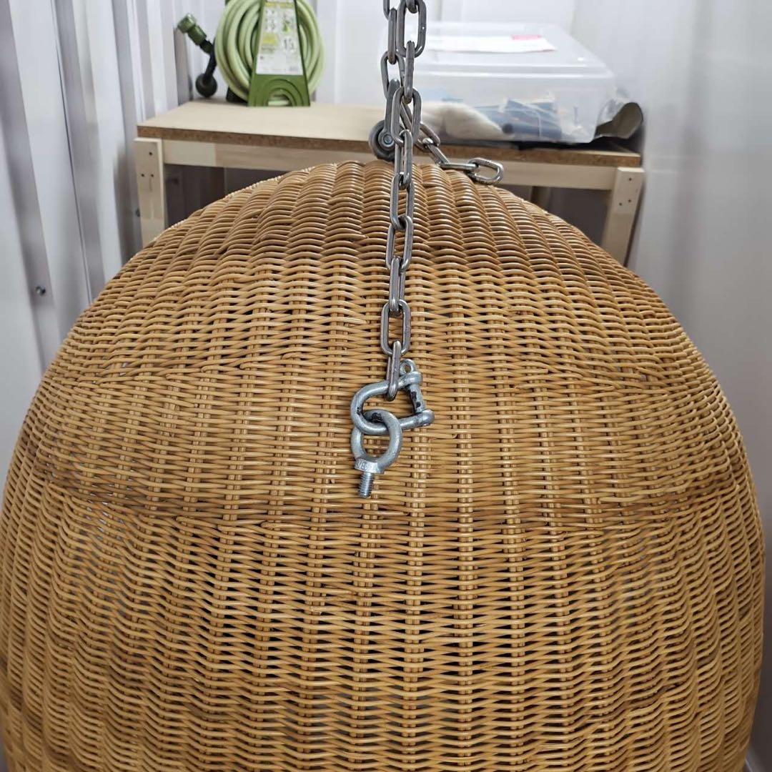 s*8様 ラタン卵型ハンギングチェア