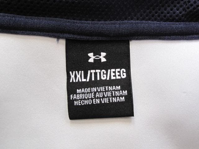 UNDER ARMOUR フード付きジャケット ホワイト/ネイビー