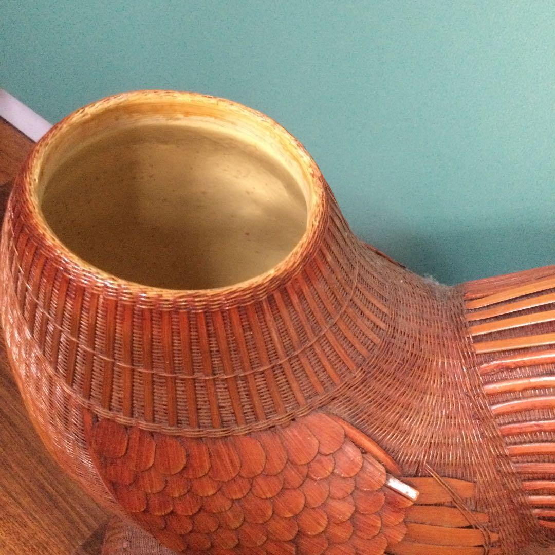 竹細工の鶏、70年代中国輸出品