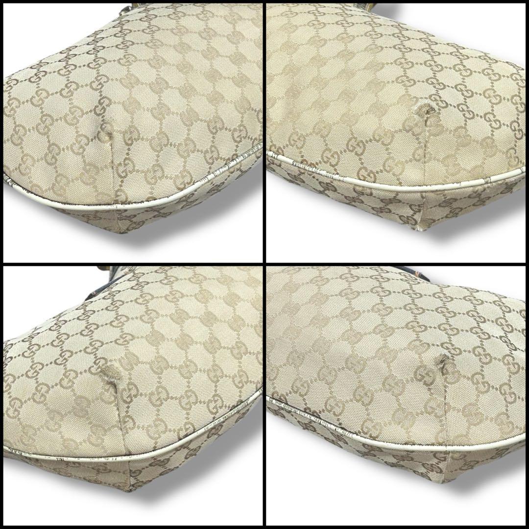 GUCCI グッチ 斜め掛け シグネチャー ベージュ 送料無料