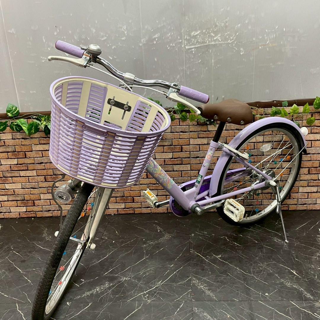 【98】子供用自転車 子供車 ブリヂストン ECOPAL パープル 22インチ