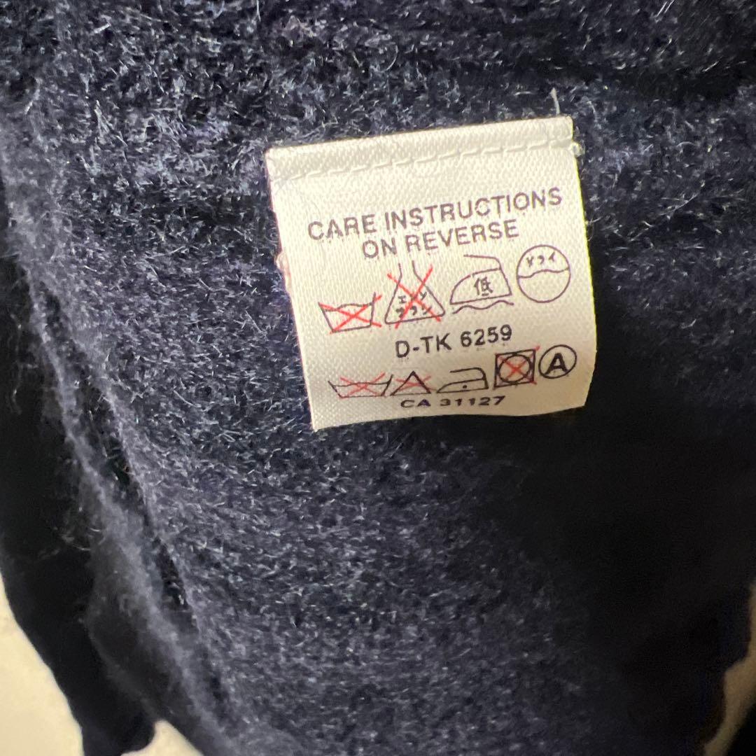 マ*ー様 希少　ダナキャランニューヨーク　DKNY 濃紺 Vネックモヘアセーター