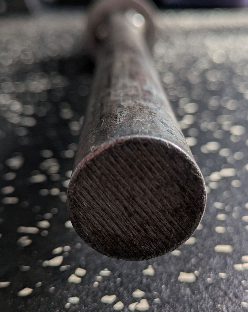 太いハンドルダンベルシャフト ［握力］ カラー付き