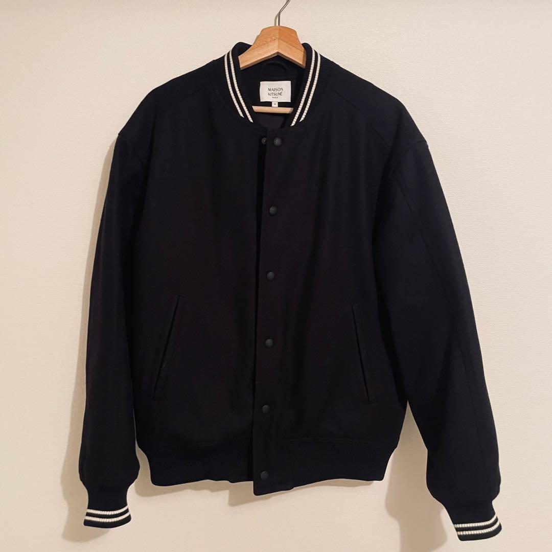 n*i様 Maison kitsune メゾンキツネ バーシティ テディ ブルゾ