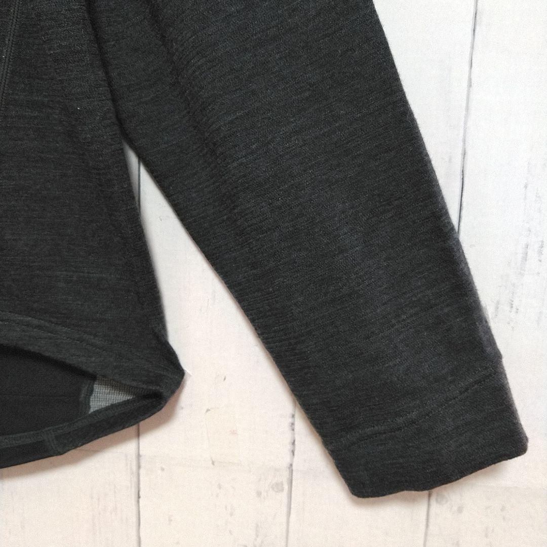 ほぼ新品　モンベル　メリノウールプラス　サイクルジャージ　冬季　中厚手　黒　ＸＬ